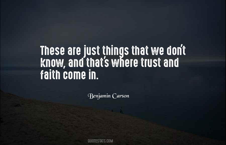 Quotes About Trust And Faith #1083264