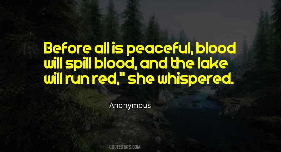 Red Blood Quotes #354167