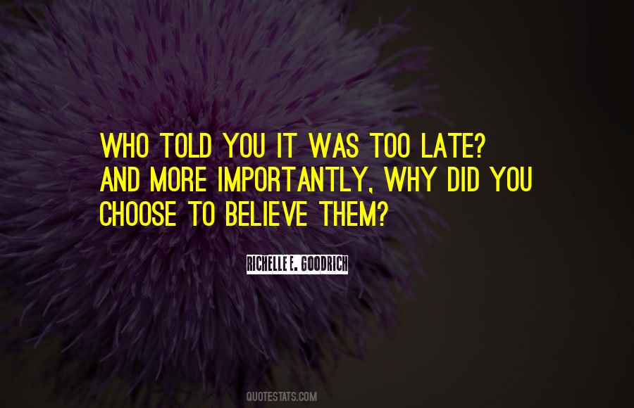 Why Did You Quotes #988001