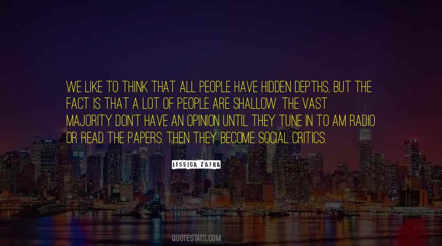 People Are Shallow Quotes #1519919