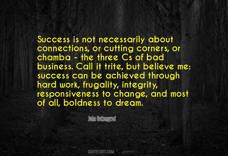Integrity And Success Quotes #184098