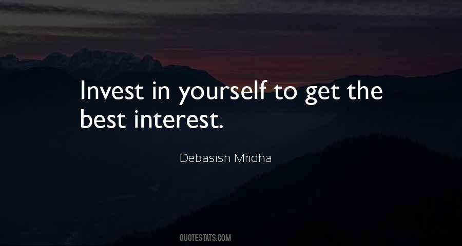 Invest In Yourself Quotes #1809271