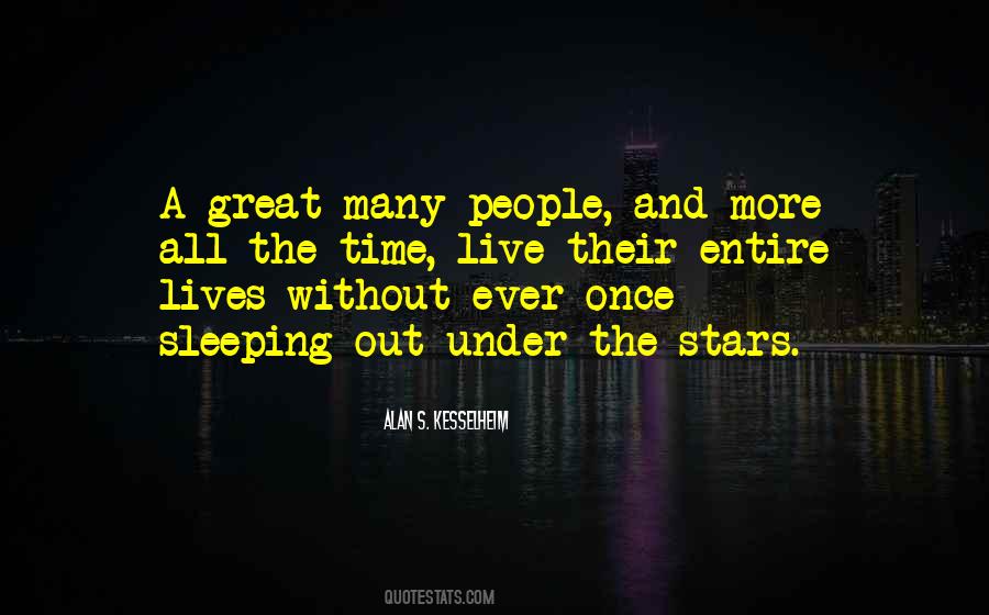 Quotes About Sleeping Under The Stars #648359