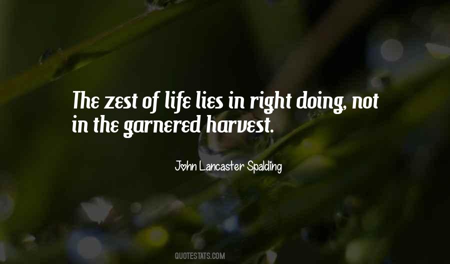 Quotes About A Zest For Life #1511715