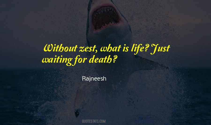 Quotes About A Zest For Life #1833830