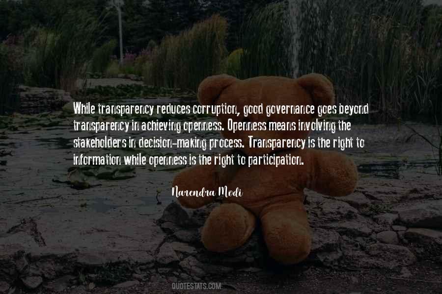 Quotes About Openness And Transparency #1227788