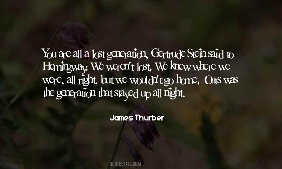 Quotes About A Lost Generation #624782