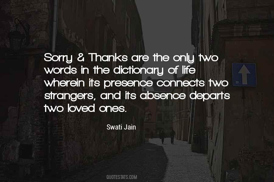 Two Thanks Quotes #839502