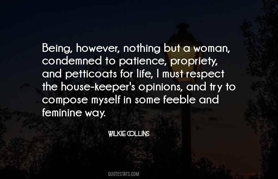 Being Feminine Quotes #553191
