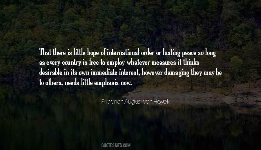 Quotes About International Peace #142979