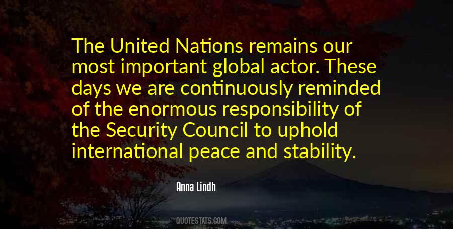 Quotes About International Peace #94230