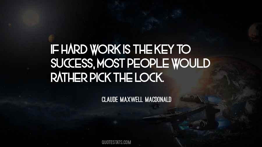 Quotes About Hard Work To Success #254587