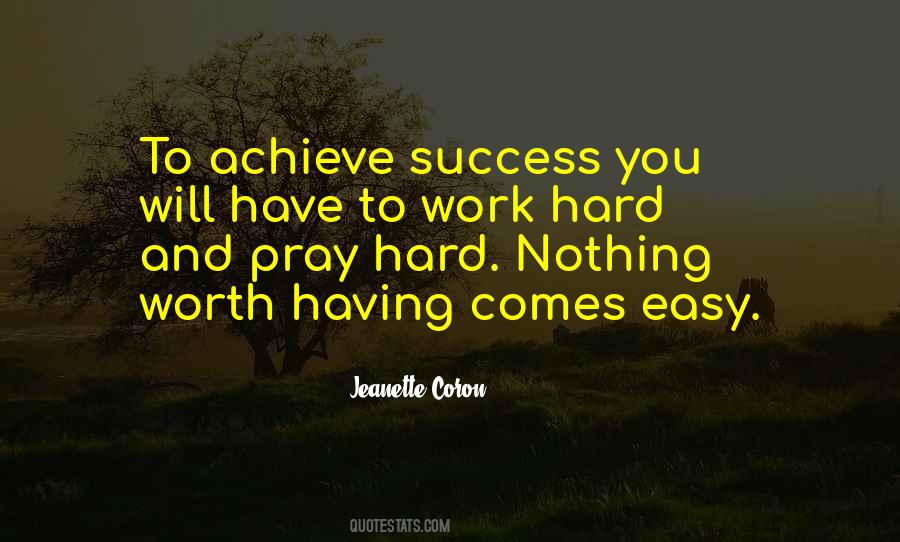 Quotes About Hard Work To Success #284172