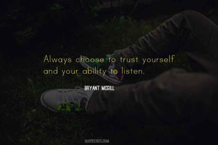 Quotes About Trusting Yourself #73918