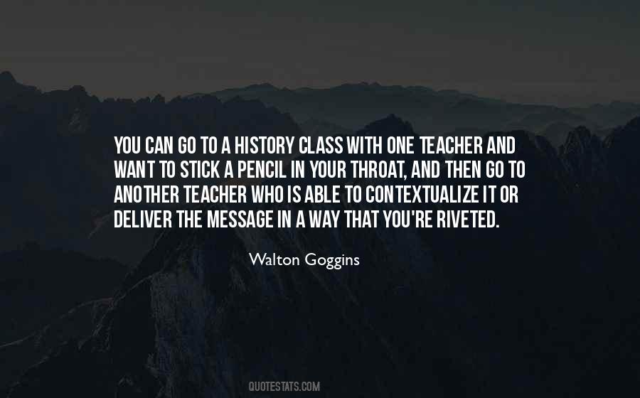 Best History Teacher Quotes #88552