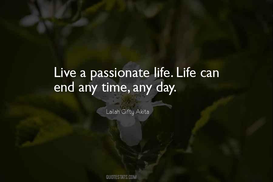 Quotes About Passionate Living #684662
