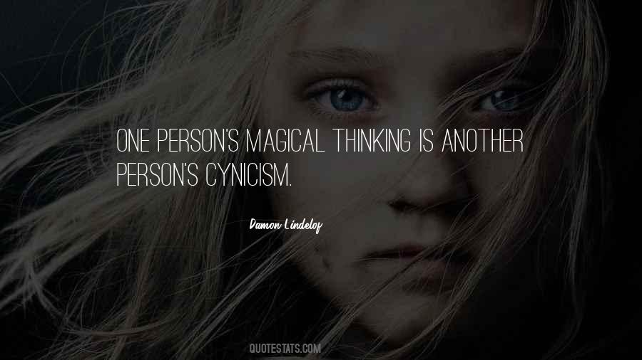 Quotes About Magical Thinking #1094487
