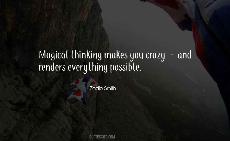 Quotes About Magical Thinking #1283419