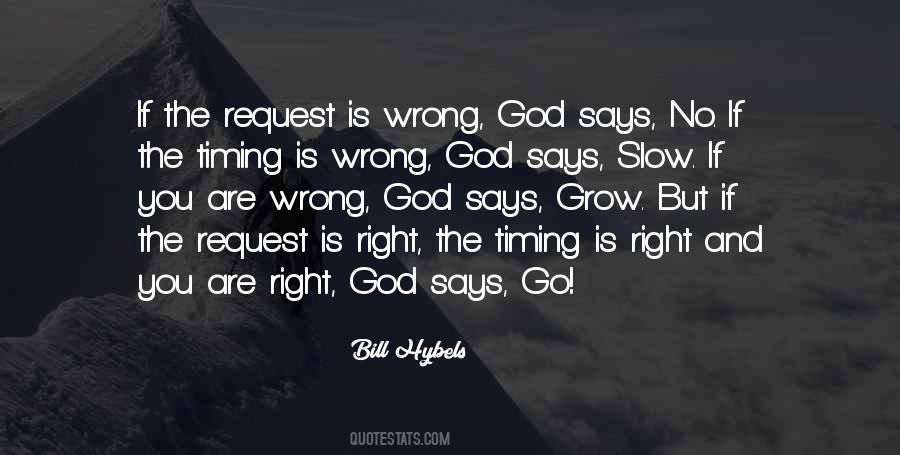 Quotes About Timing And God #1733676