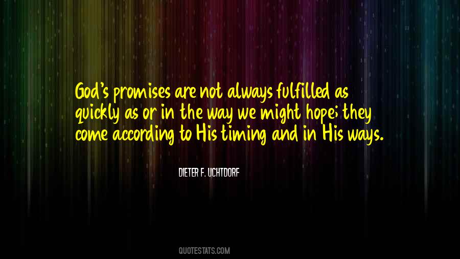 Quotes About Timing And God #749931