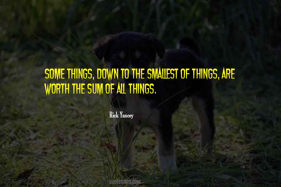 Quotes About The Smallest Things #1617379