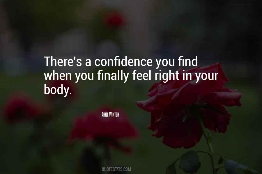 Quotes About Confidence In Your Body #678242