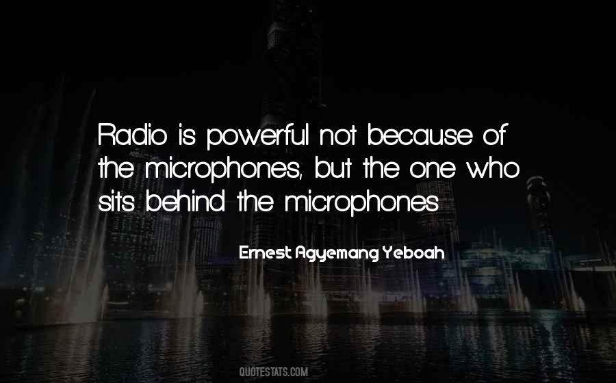 Power Of Radio Quotes #1627659
