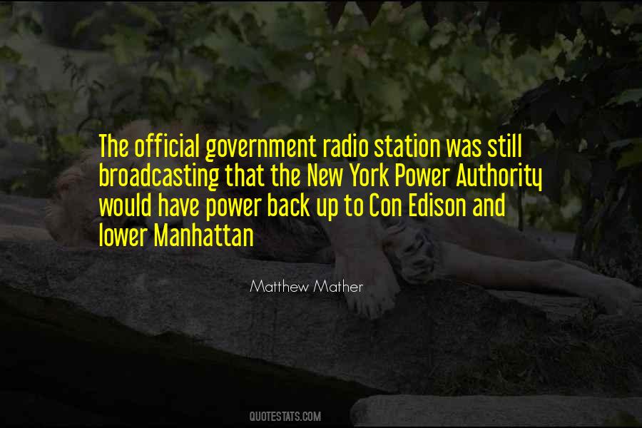 Power Of Radio Quotes #1649768