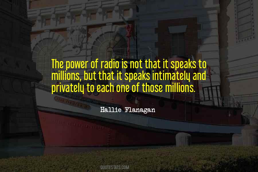 Power Of Radio Quotes #1761194
