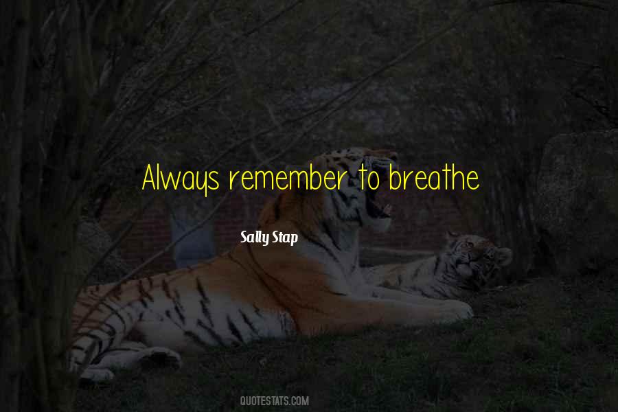 Remember To Breathe Quotes #1392877