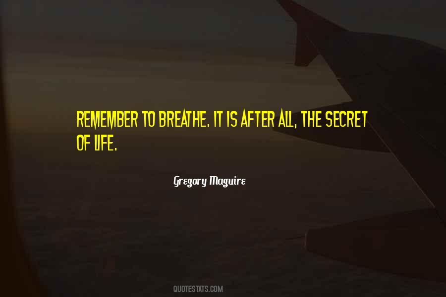 Remember To Breathe Quotes #737931