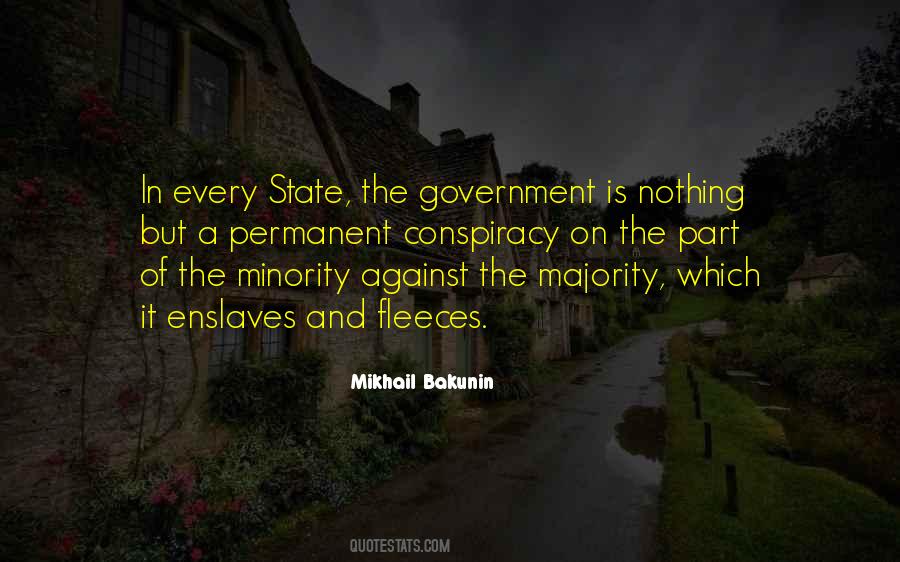 Quotes About Minority Government #1315101