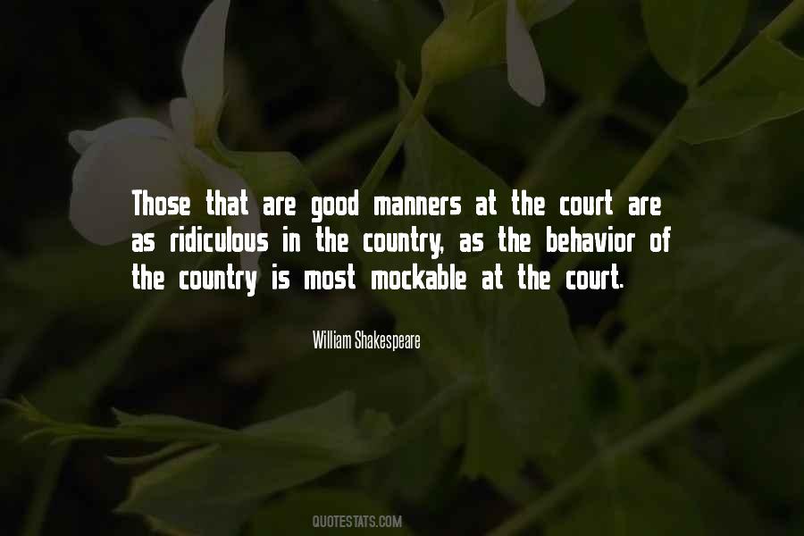 Quotes About Good Manners #1510750