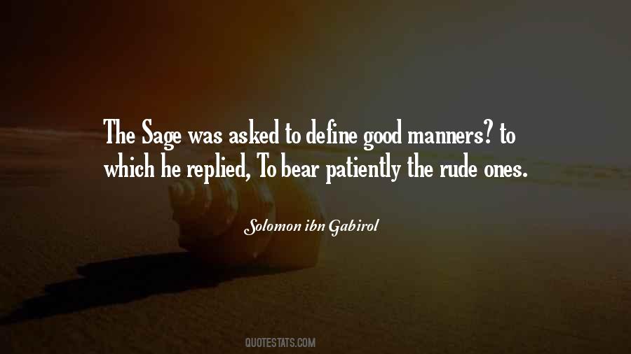 Quotes About Good Manners #5050