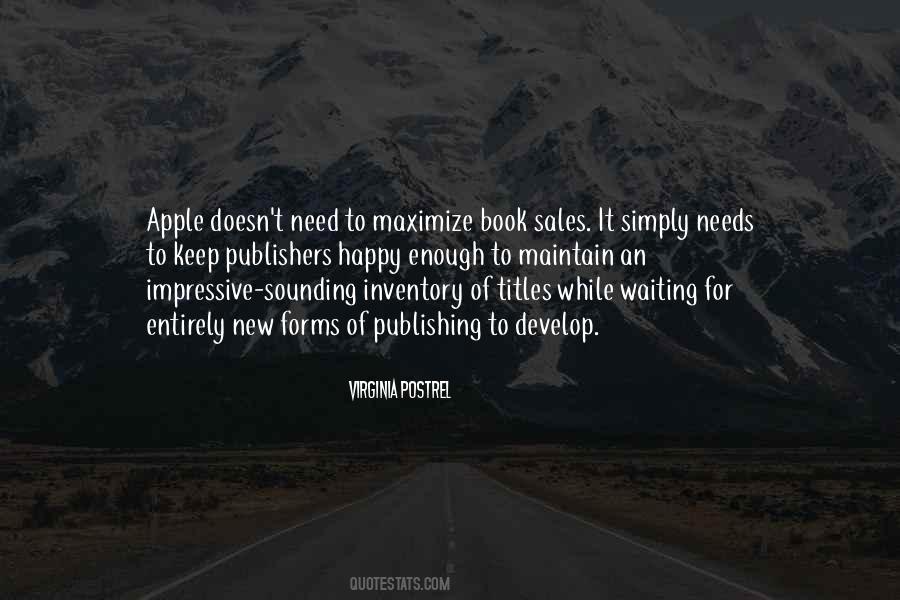 Quotes About Book Sales #858639