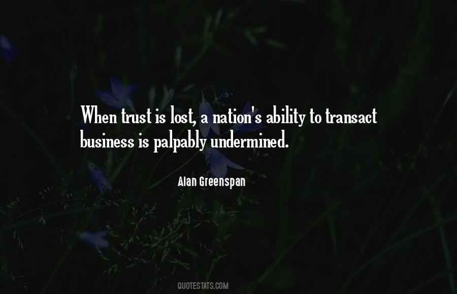 Quotes About Lost Trust #1767446