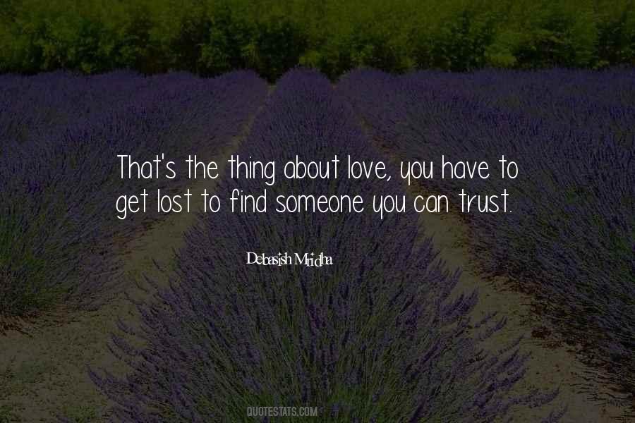 Quotes About Lost Trust #182084
