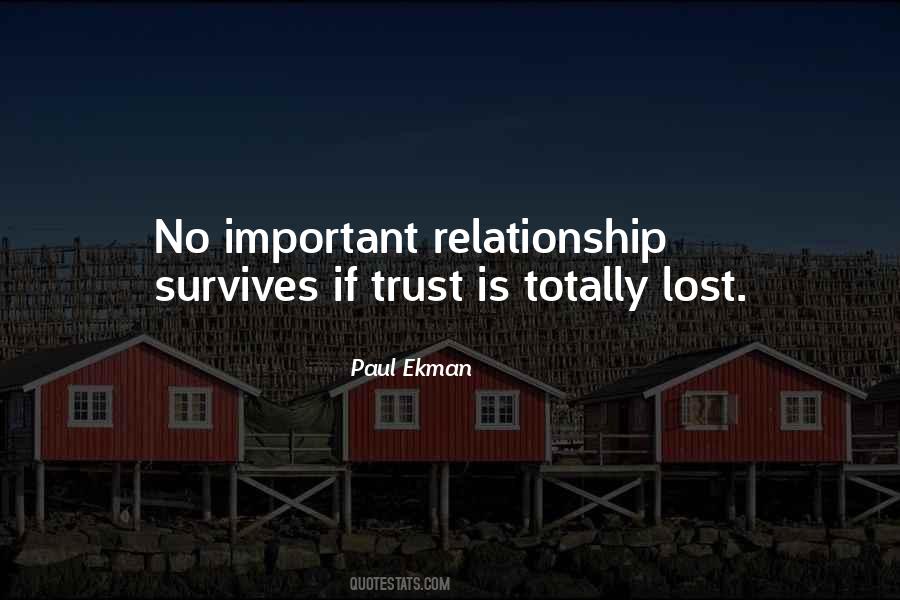 Quotes About Lost Trust #324676