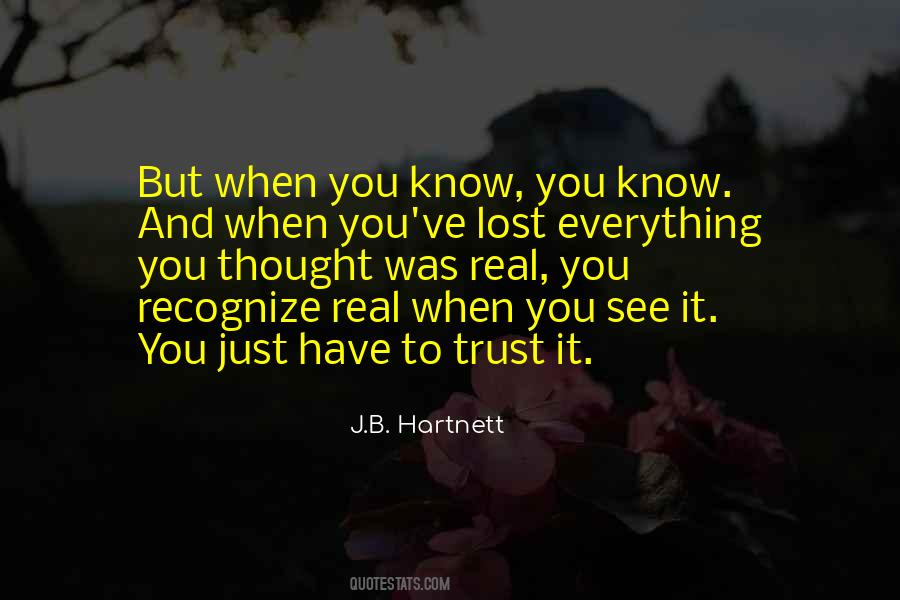 Quotes About Lost Trust #668851