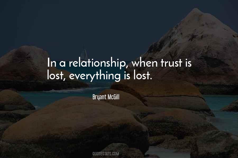 Quotes About Lost Trust #803452