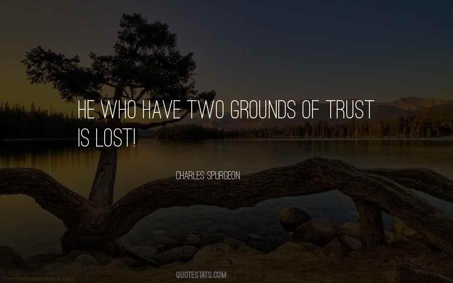 Quotes About Lost Trust #976534