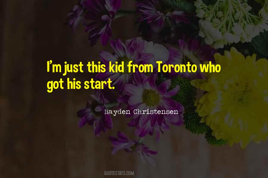 Quotes About Toronto #1411085