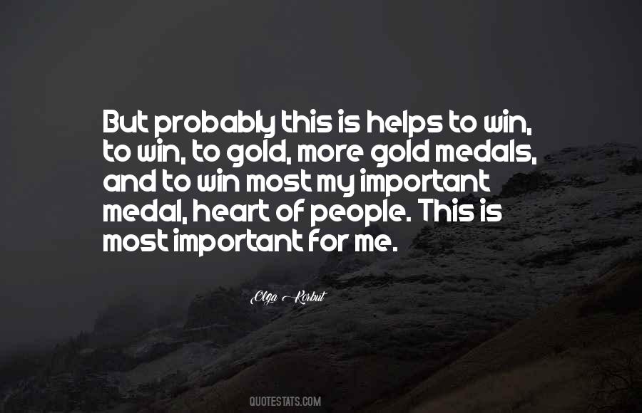 Quotes About Medals #1177348