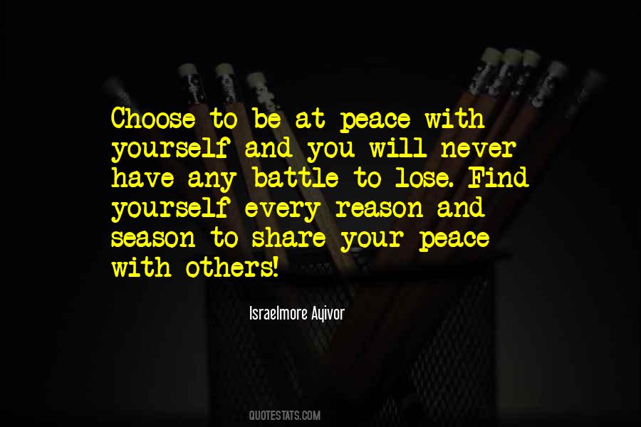 Quotes About Peace Be With You #842926