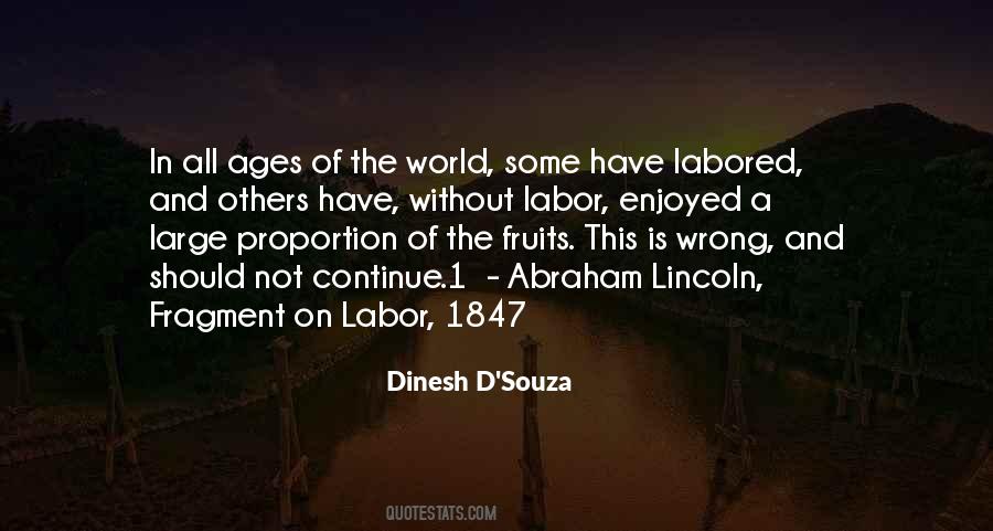 Quotes About Fruits Of Labor #1433272