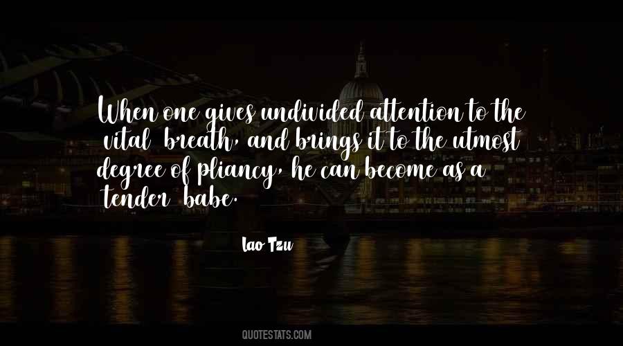 Quotes About Undivided Attention #41541