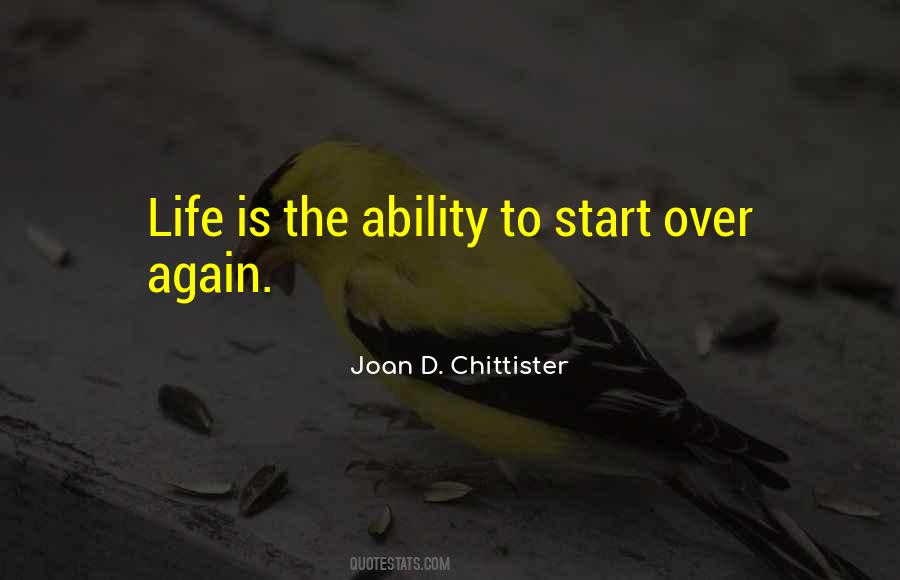 Quotes About Starting Over Again #1463549