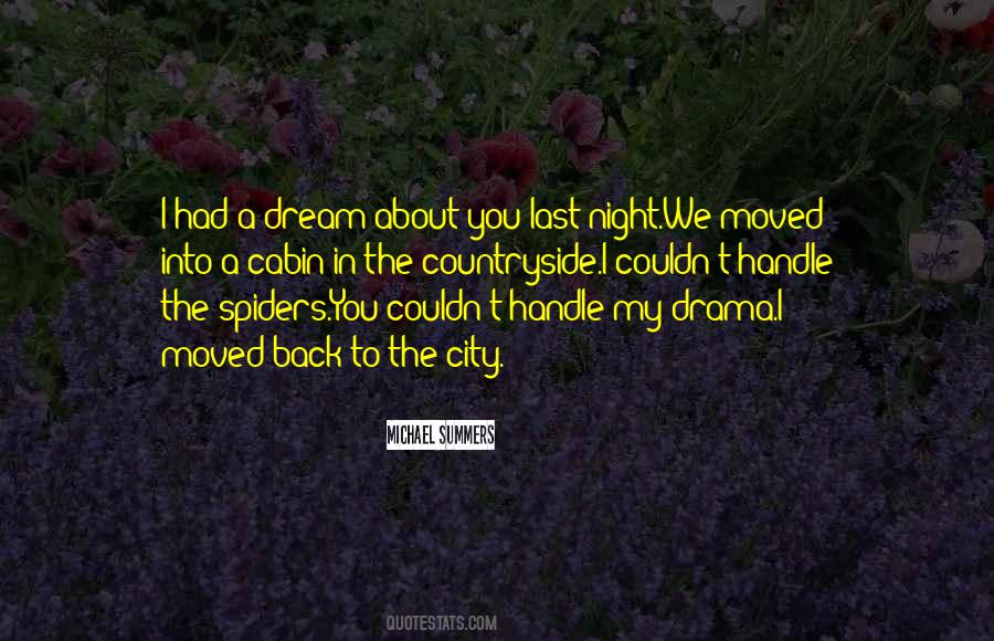 Quotes About Last Night Dream #162063