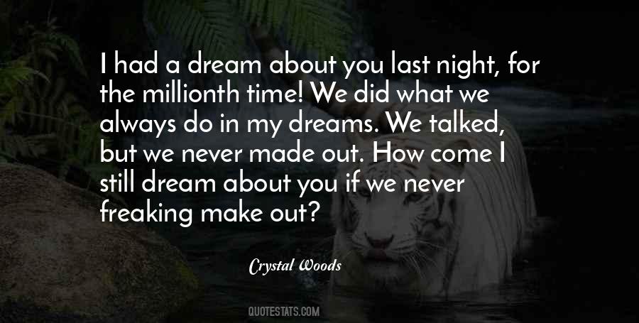 Quotes About Last Night Dream #290828