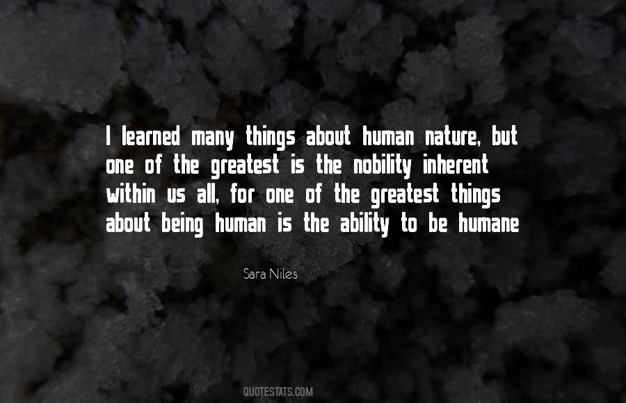 Quotes About The Nature Of Humanity #799323